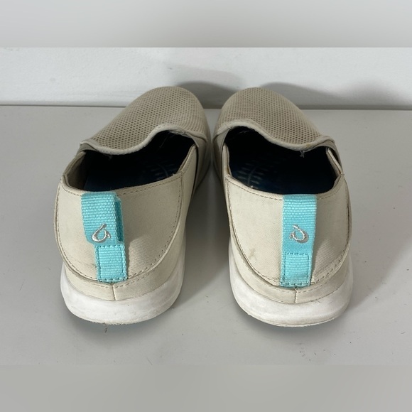 OluKai Womens Size 7 Hale’Iwa Soft Knit Cream Slip On Sneaker Shoes - Picture 3 of 10